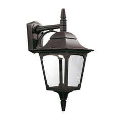 Chapel 1 Light Up/Down Outdoor Lantern - Black E27 IP44