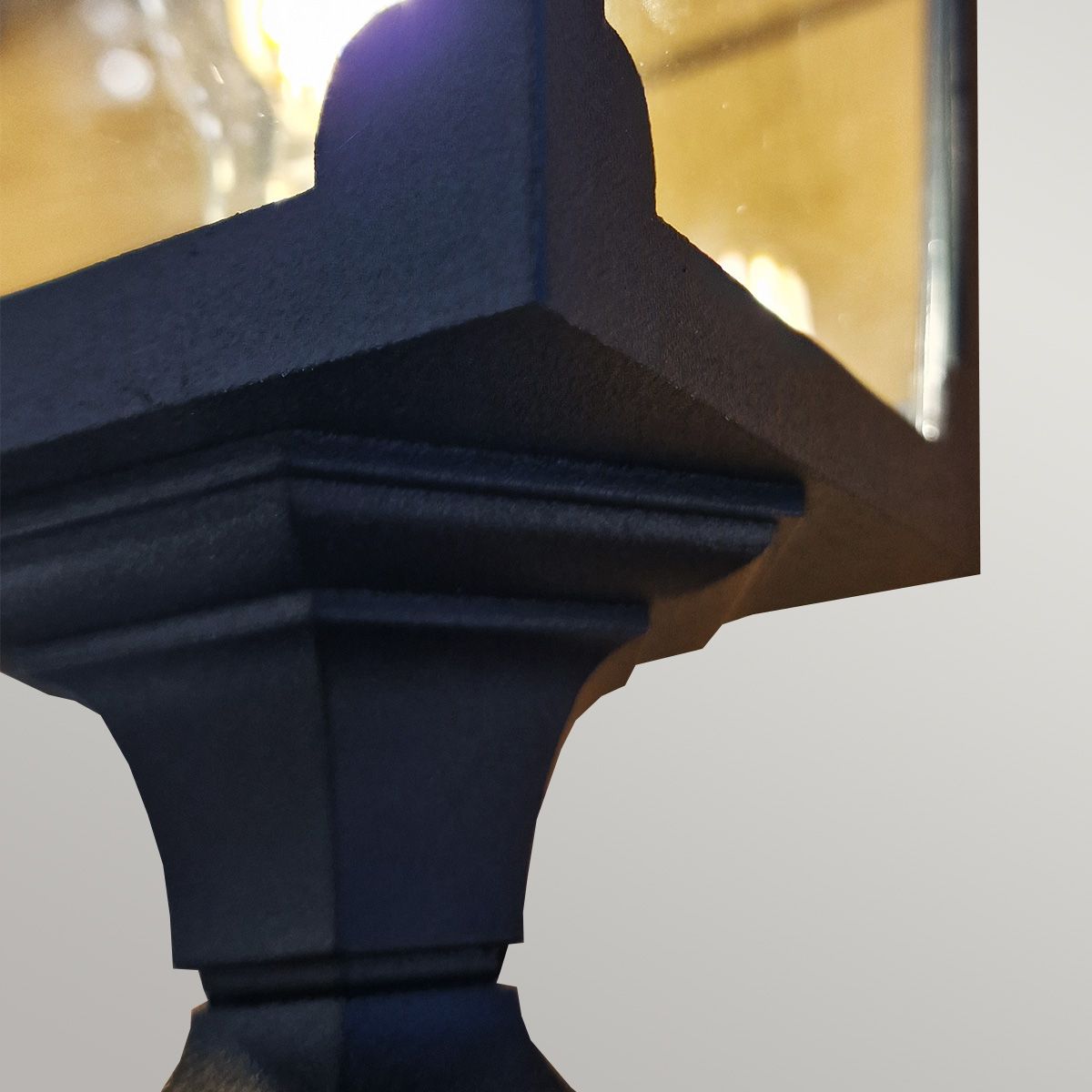 Chapel 1/2Lt Lamp Post - Black IP44  E27