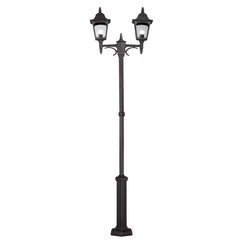 Chapel 1/2Lt Lamp Post - Black IP44  E27