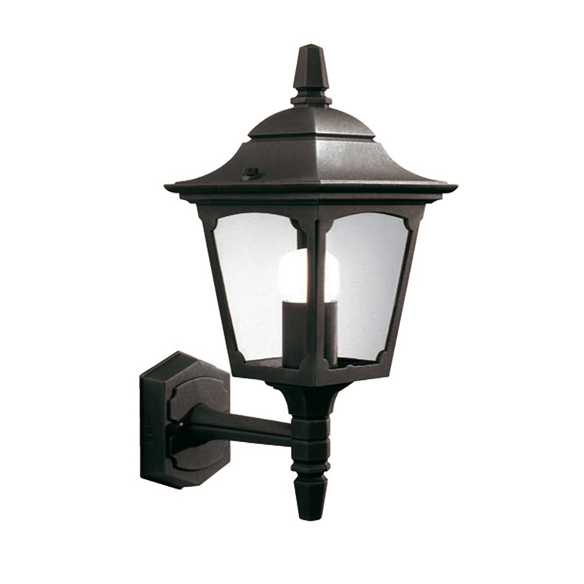 Chapel 1 Light Up/Down Outdoor Lantern - Black E27 IP44