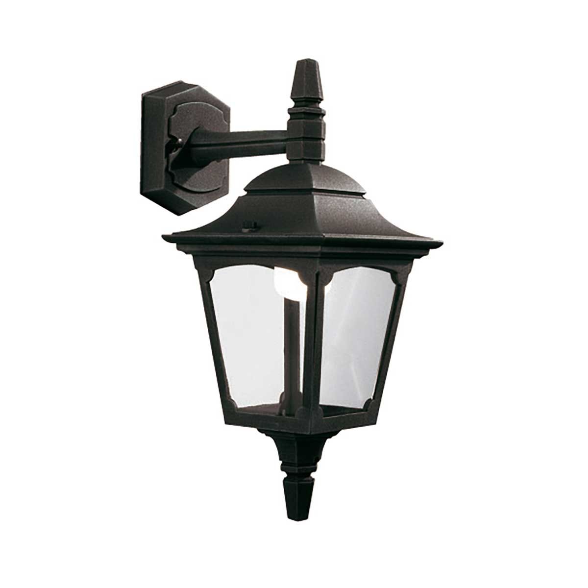 Chapel 1 Light Up/Down Outdoor Lantern - Black E27 IP44