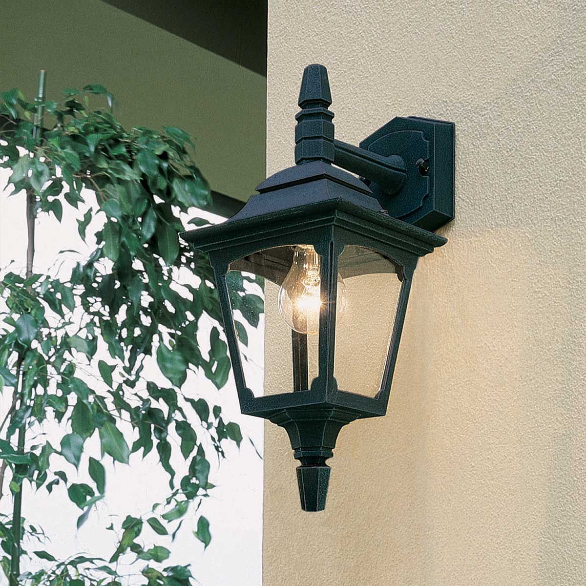 Chapel 1 Light Up/Down Outdoor Lantern - Black E27 IP44