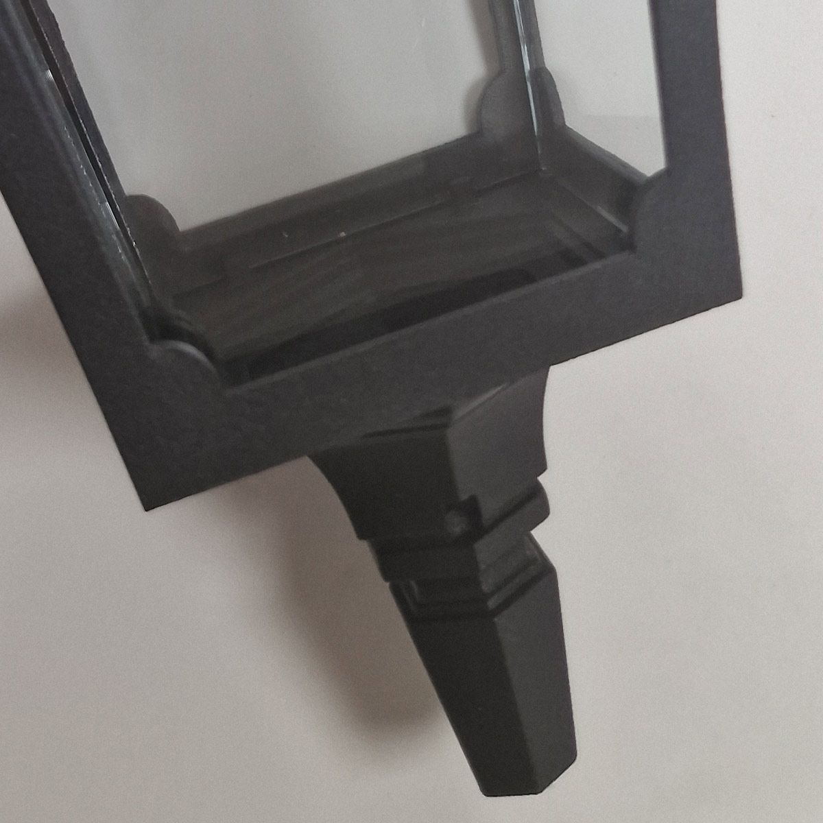 Chapel 1 Light Medium/Large Chain Lantern - Black IP44 E27