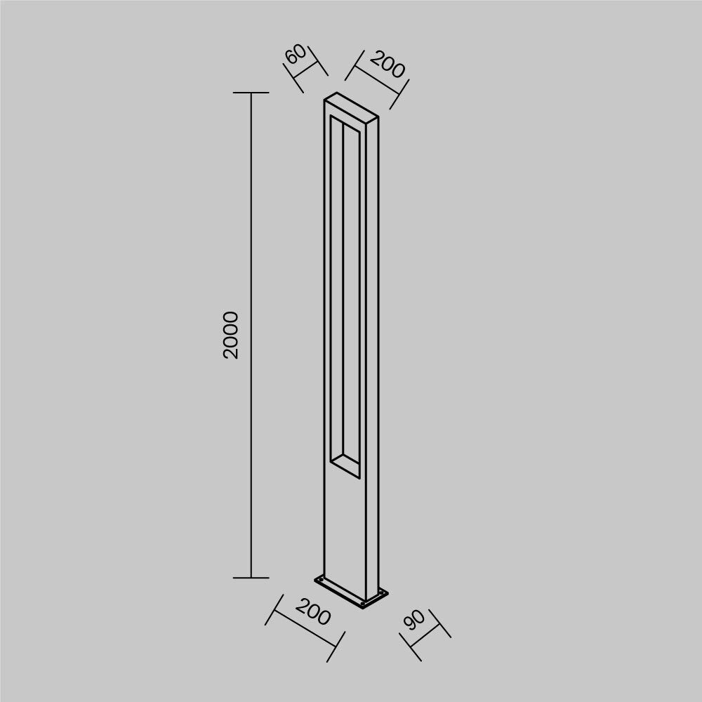 Bonn LED Landscape Bollards Light- Various Sizes