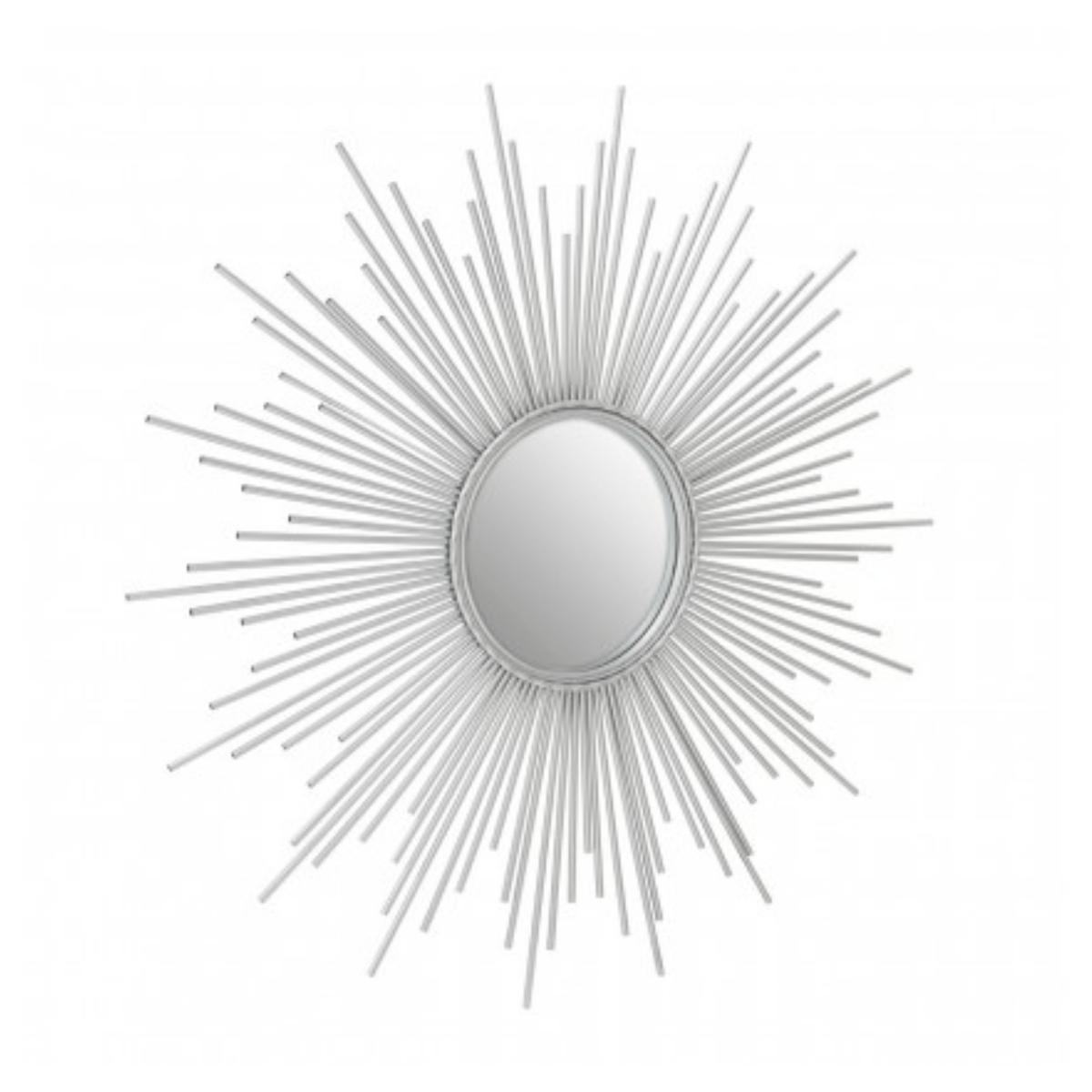 Cristal Silver Finish Wall Mirror - Cusack Lighting