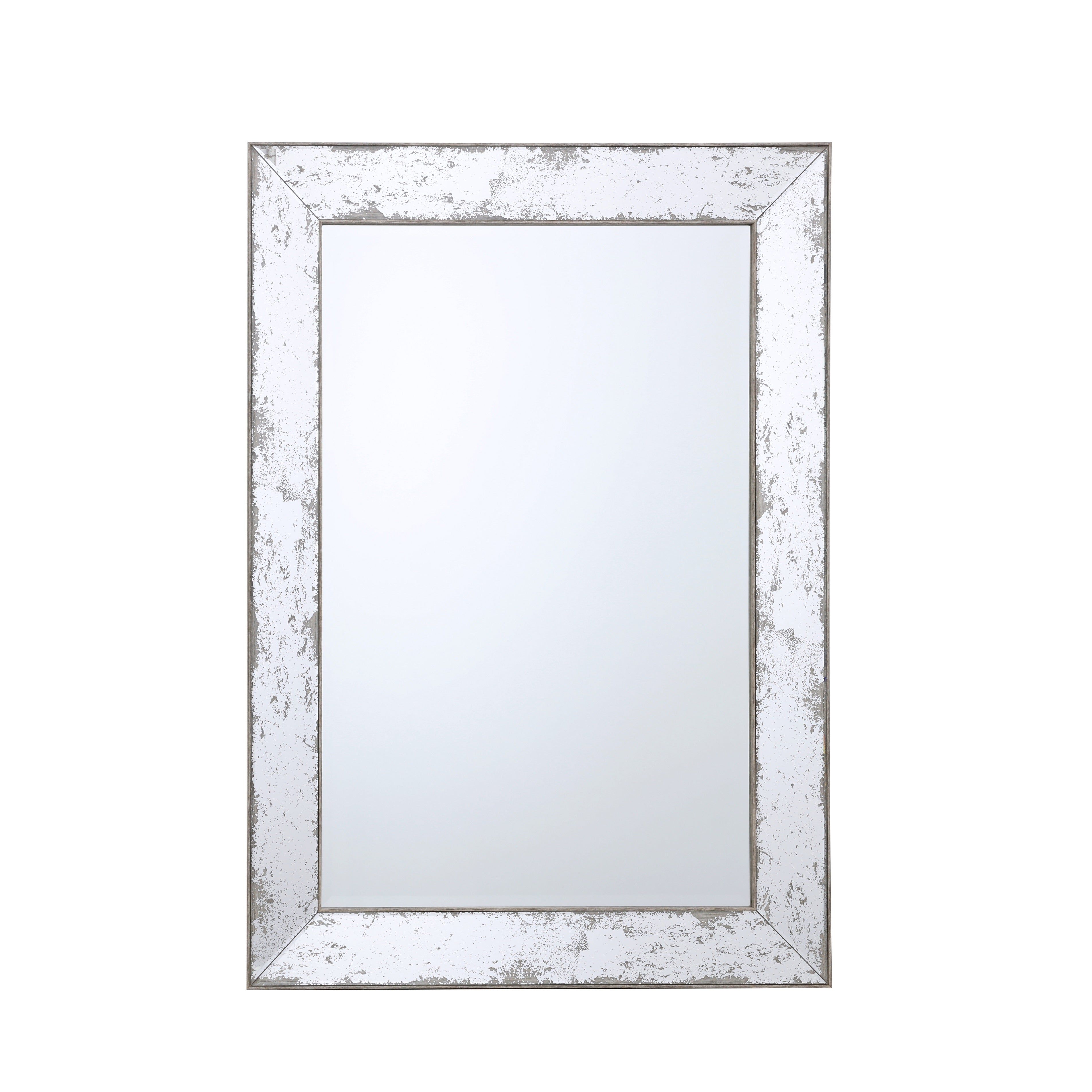 Croften Rectangle Mirror - Silver Tone Finish
