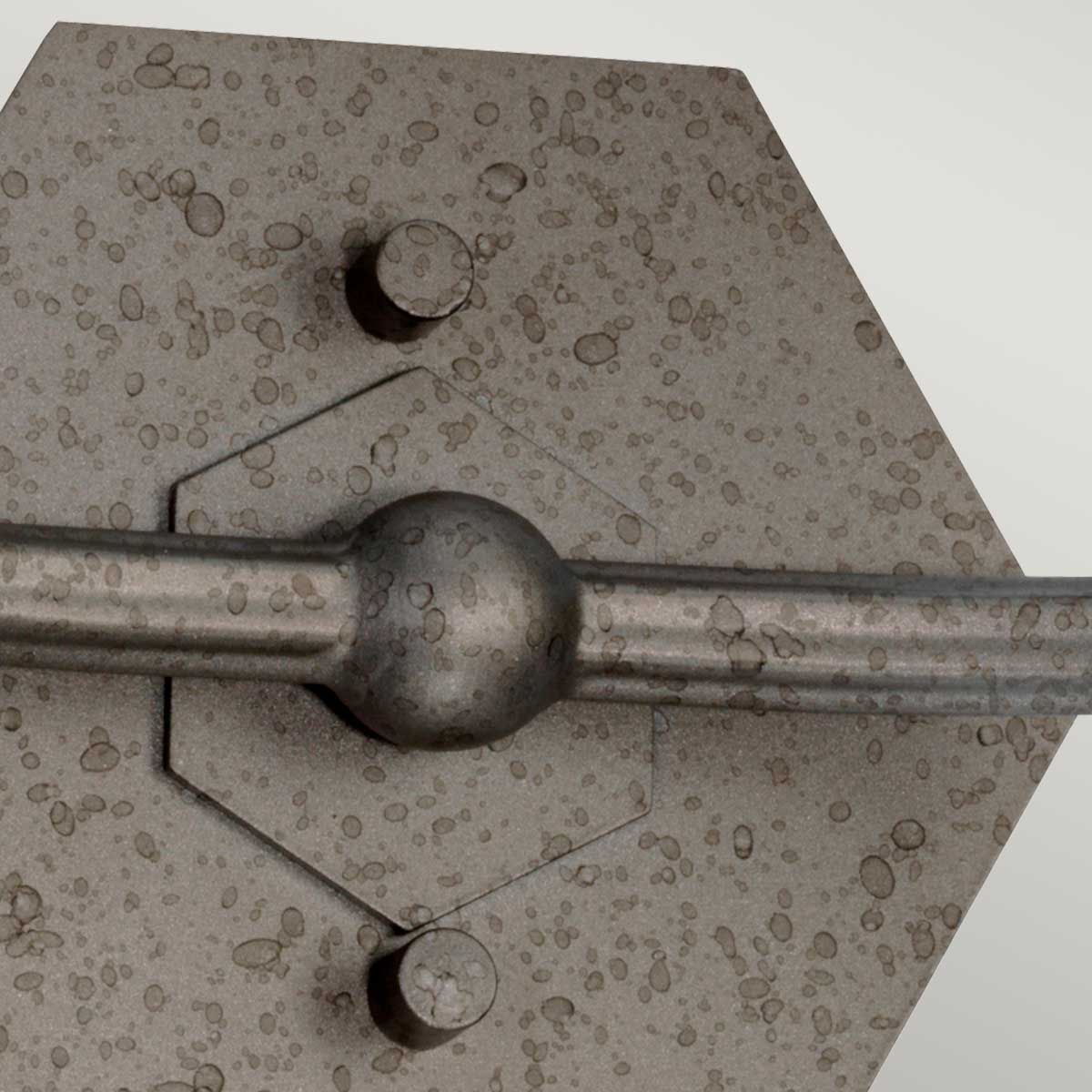 Crown 2 Light Wall Light - Iron Gate IP20 E14