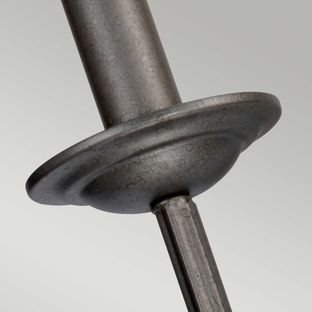 Crown 2 Light Wall Light - Iron Gate IP20 E14