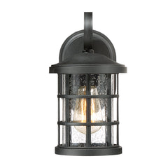 Crusade Small Wall Lantern - Earth Black Finish