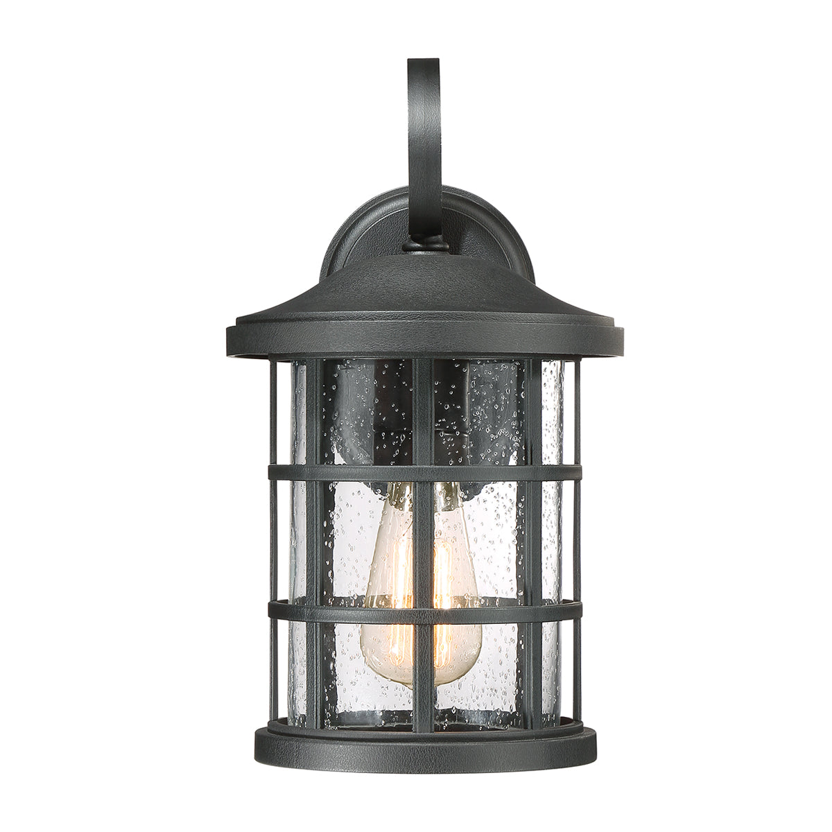 Crusade Medium Wall Lantern - Earth Black Finish