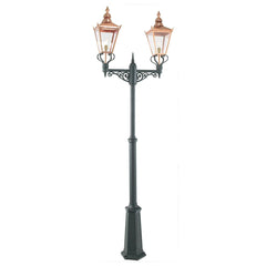 Chelsea 1/2Lt Lamp Post - Copper Black IP44  E27