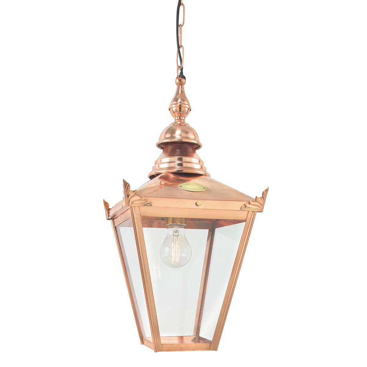 Chelsea 1 Light Chain Lantern - Copper IP44 E27