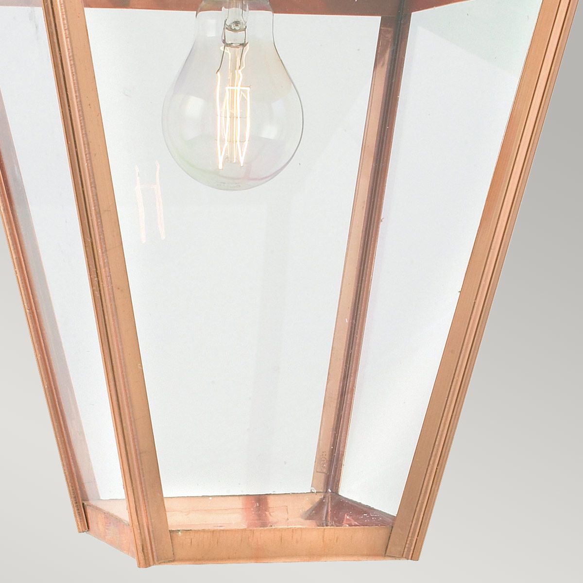 Chelsea 1 Light Chain Lantern - Copper IP44 E27
