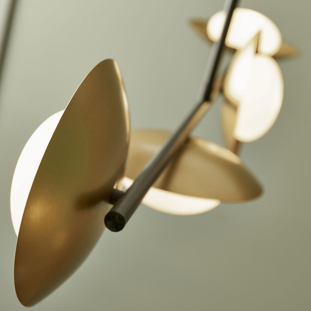 Athena 4/6 Light Pendant in Gold & Dark Bronze