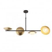 4/6 Light Pendant in Gold & Dark Bronze