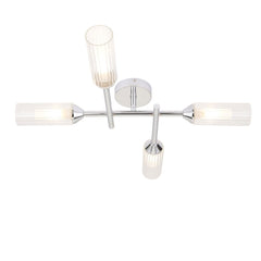 Carlisle 4/6Lt Centre Ceiling Light IP44 - Chrome