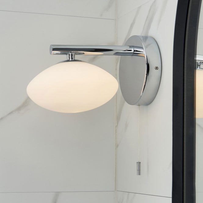 Persia Bathroom Wall Lamp IP44 - Polished Chrome/Satin Brass
