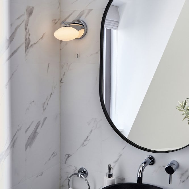 Persia Bathroom Wall Lamp IP44 - Polished Chrome/Satin Brass