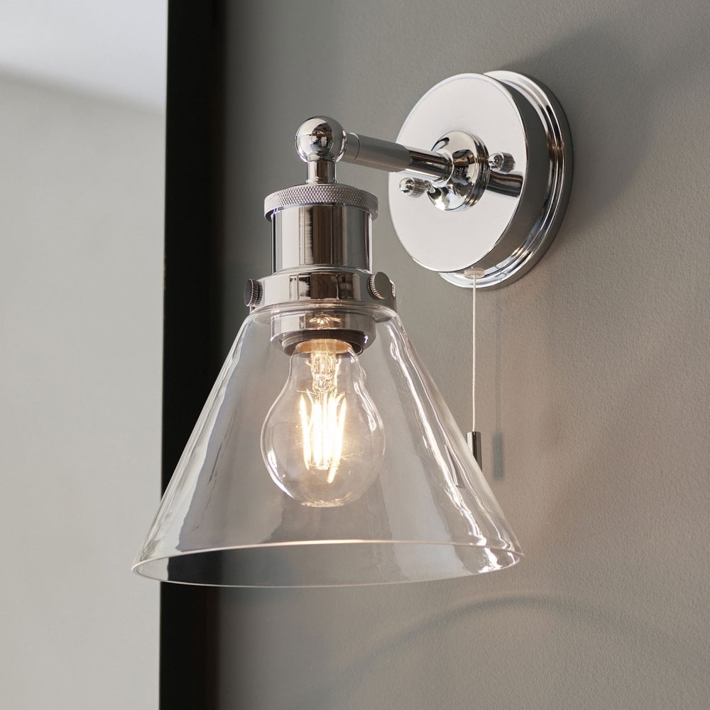 Burgess 1Lt Bathroom Wall Light IP44 - Chrome