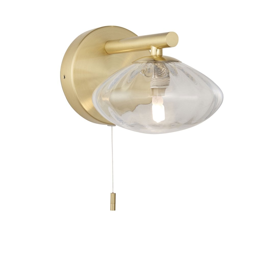 Persia Bathroom Wall Lamp IP44 - Polished Chrome/Satin Brass