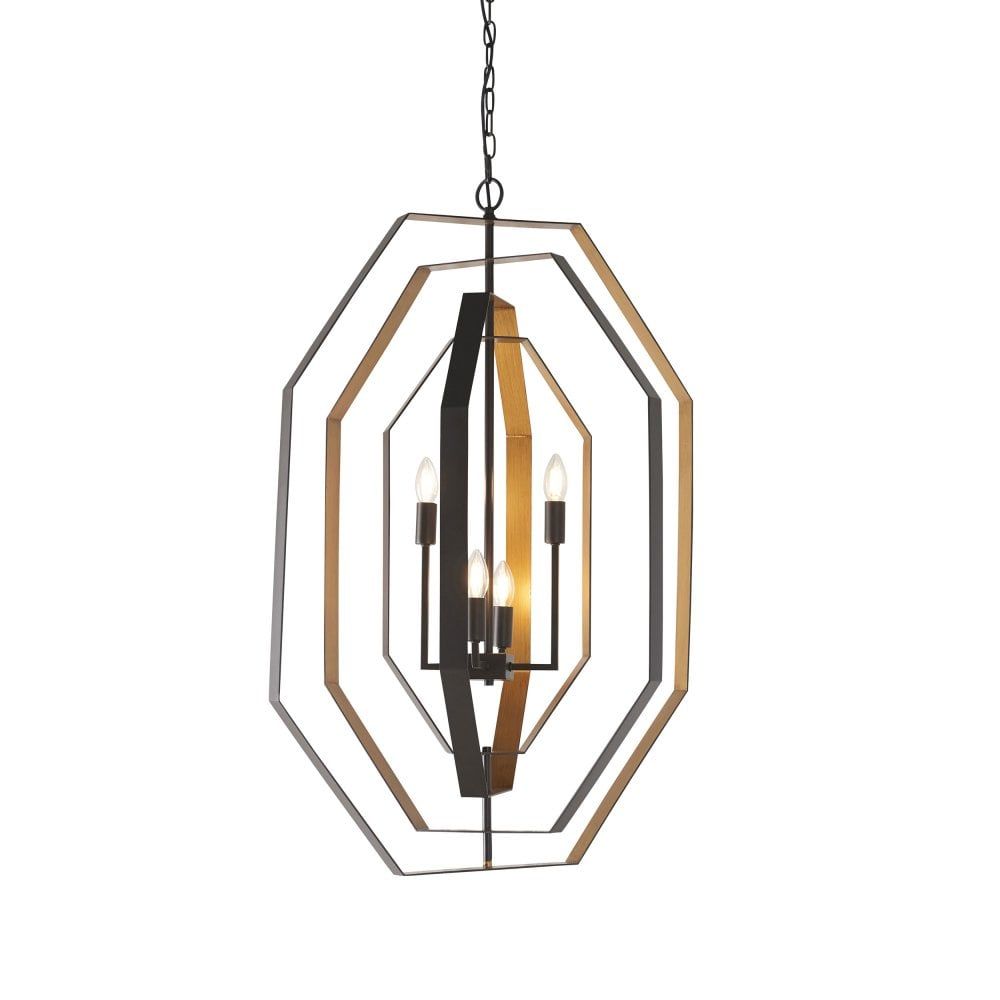 Spencer 4Lt Aged Bronze Pendant