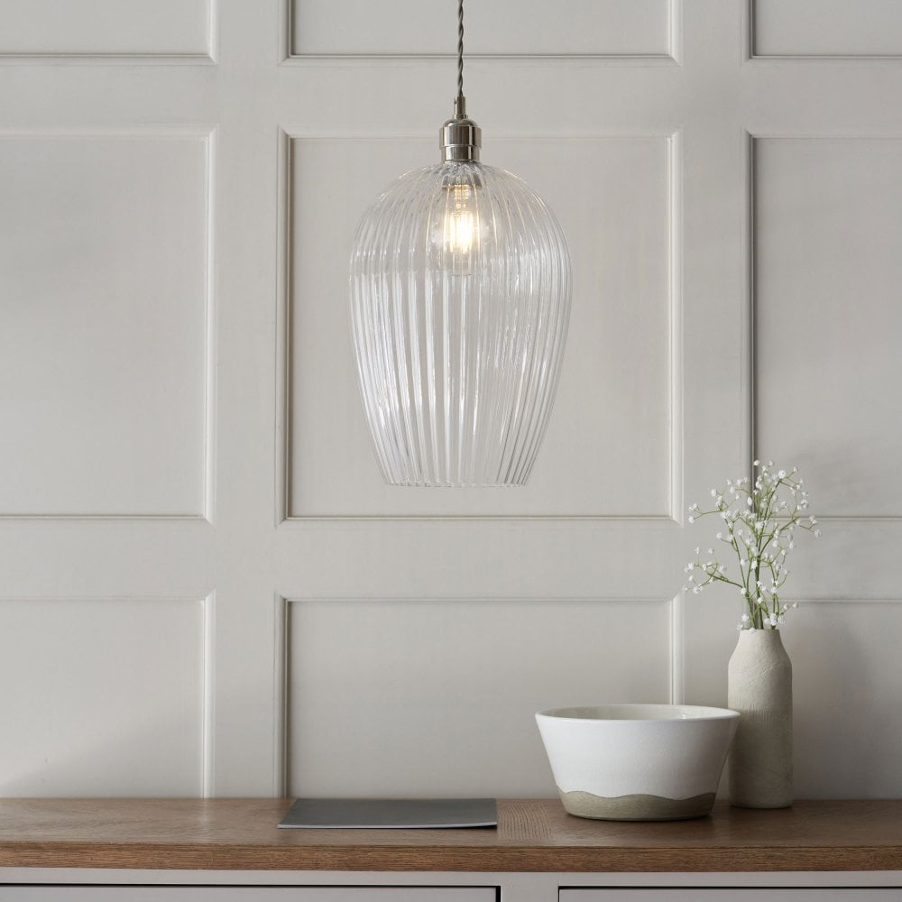 Vigo Pendant - Bright Nickel/Antique Brass, Various Sizes