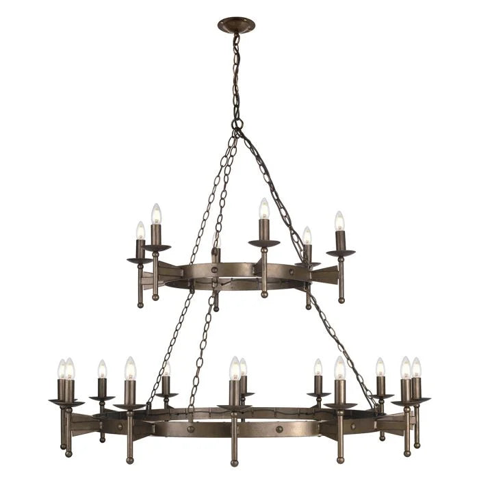 Cromwell Light Chandelier - Old Bronze - 12LT and 18LT