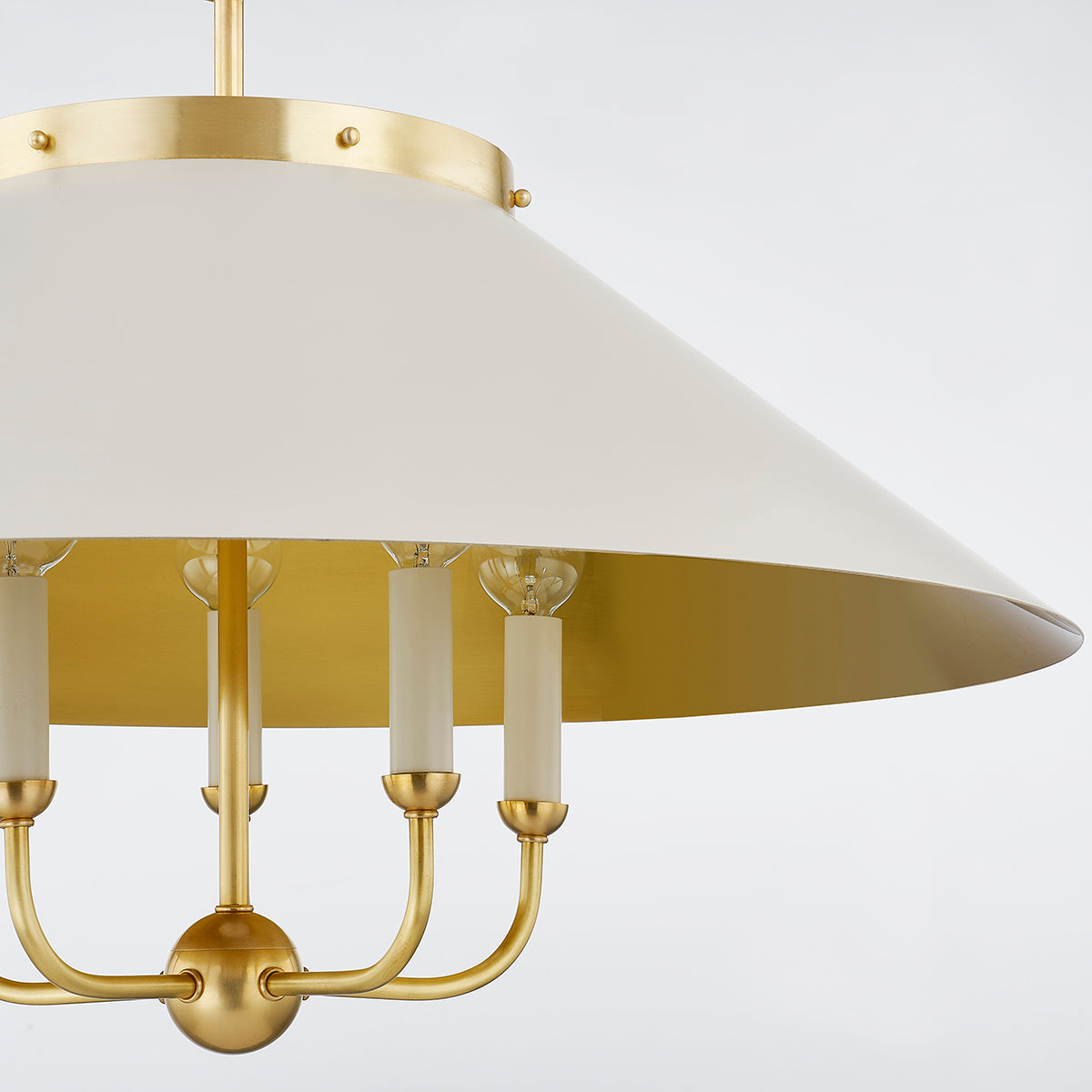 Clivedon 5Lt Chandelier - Aged Brass