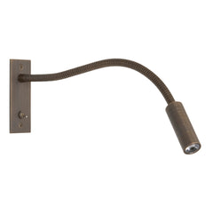 Leo Switched LED Task Light - Nickel/Bronze