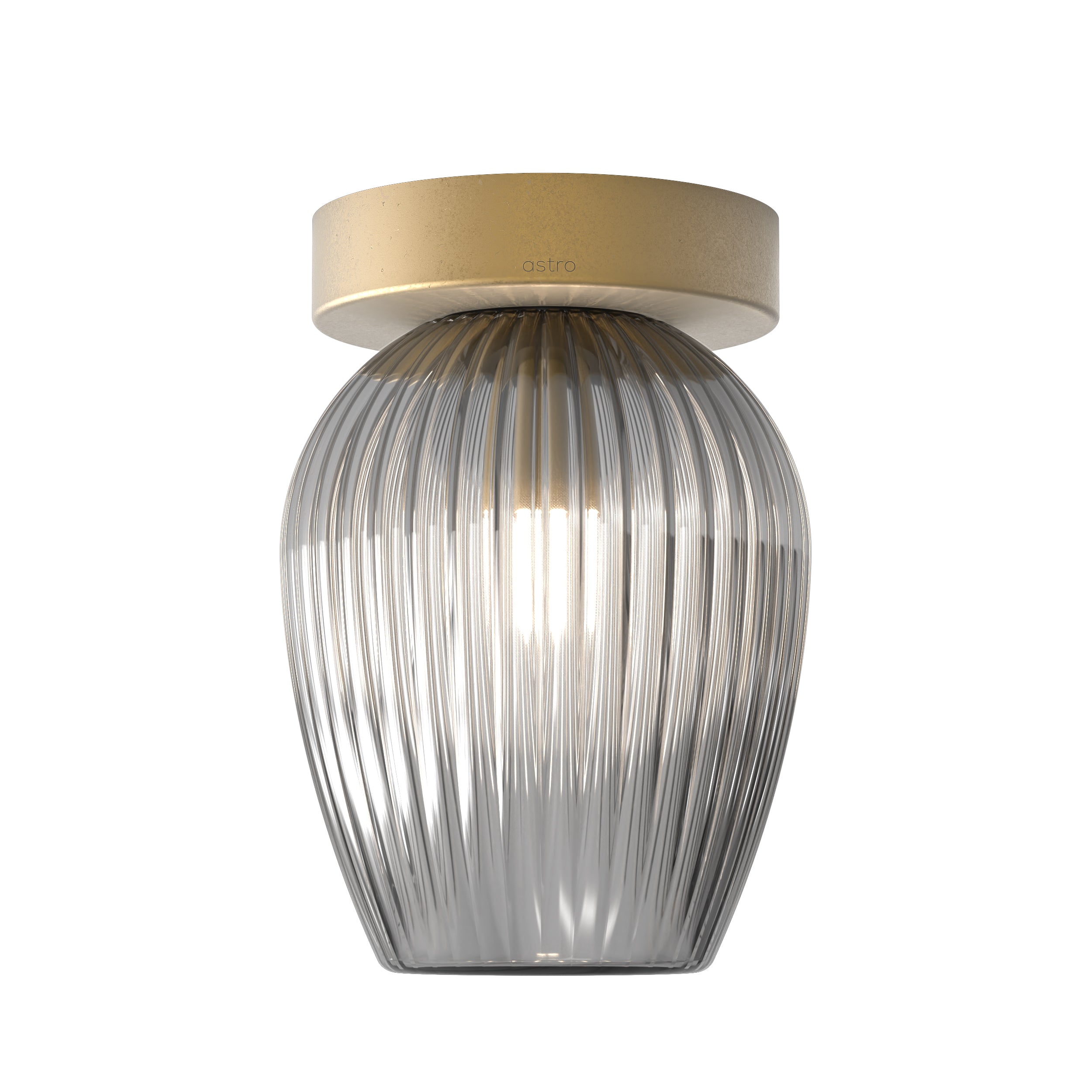 Tacoma Tulip Ribbed Glass