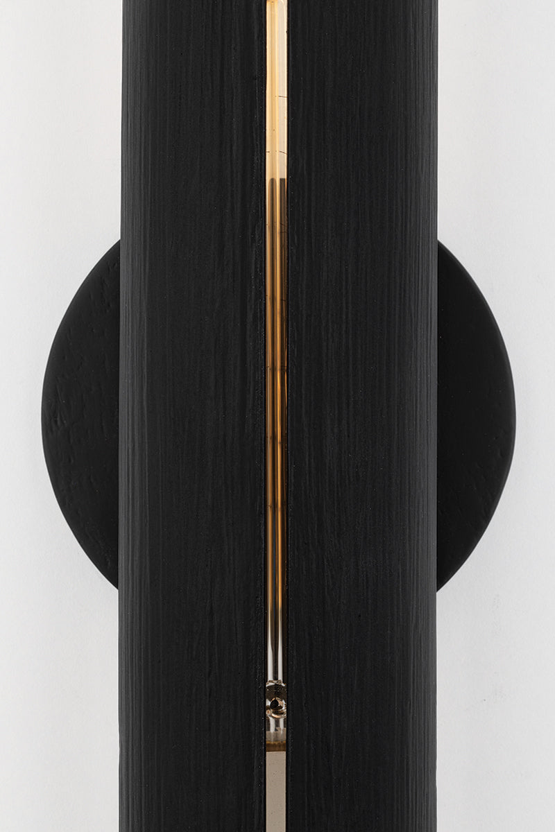 Brandon 2Lt Wall Sconce - White/Black
