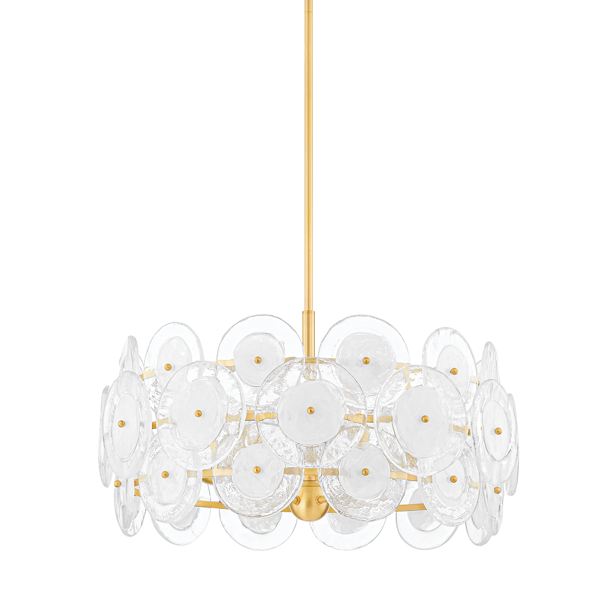 Zoella 3/5Lt Chandelier - Aged Brass