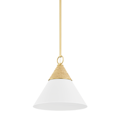 Mica 1Lt Pendant - Brass