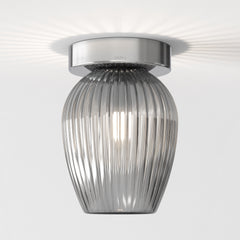 Tacoma Tulip Ribbed Glass