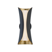 Josie 2Lt Wall Sconce - Black/White