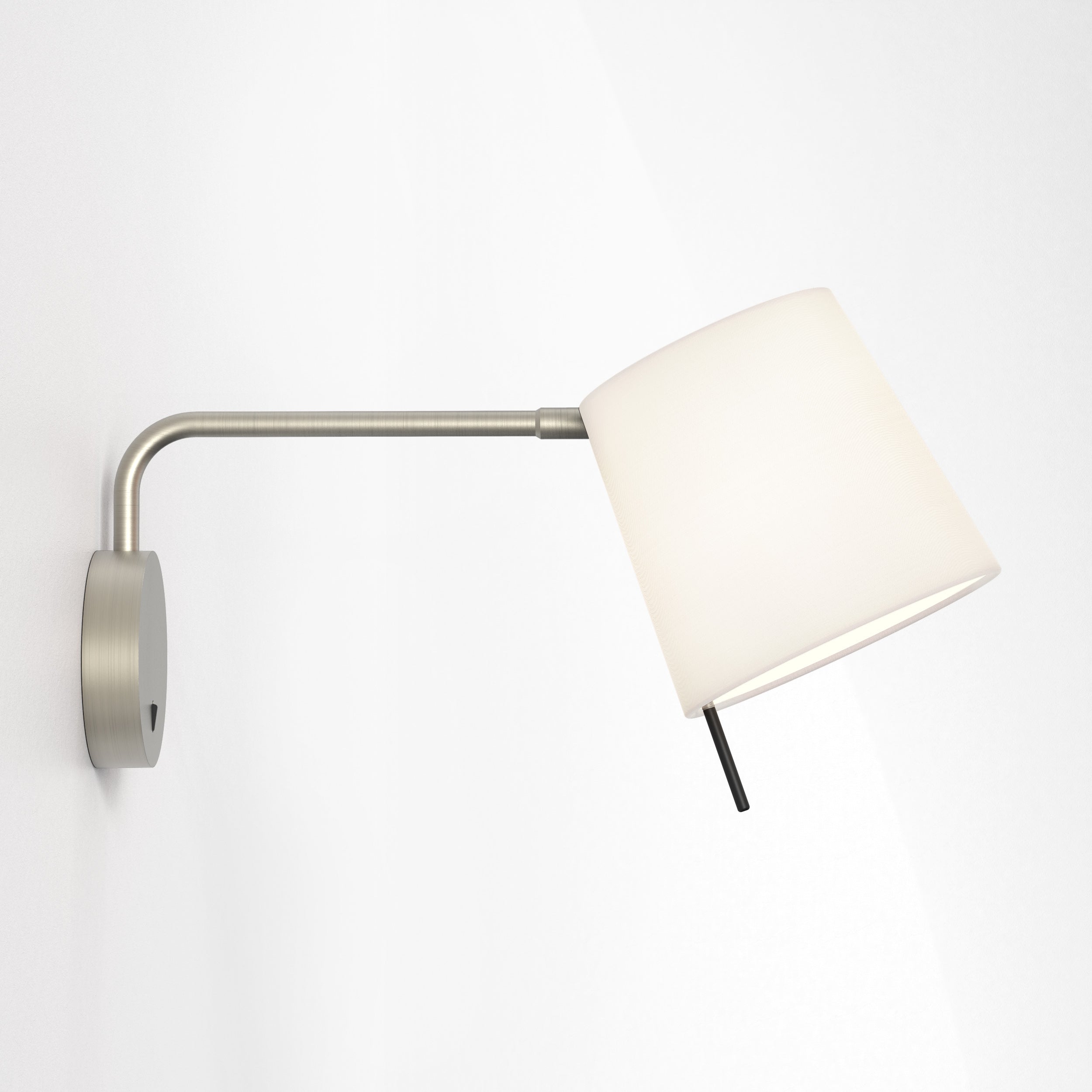 Mitsu Swing Arm Wall Light- Matt Nickel/Bronze