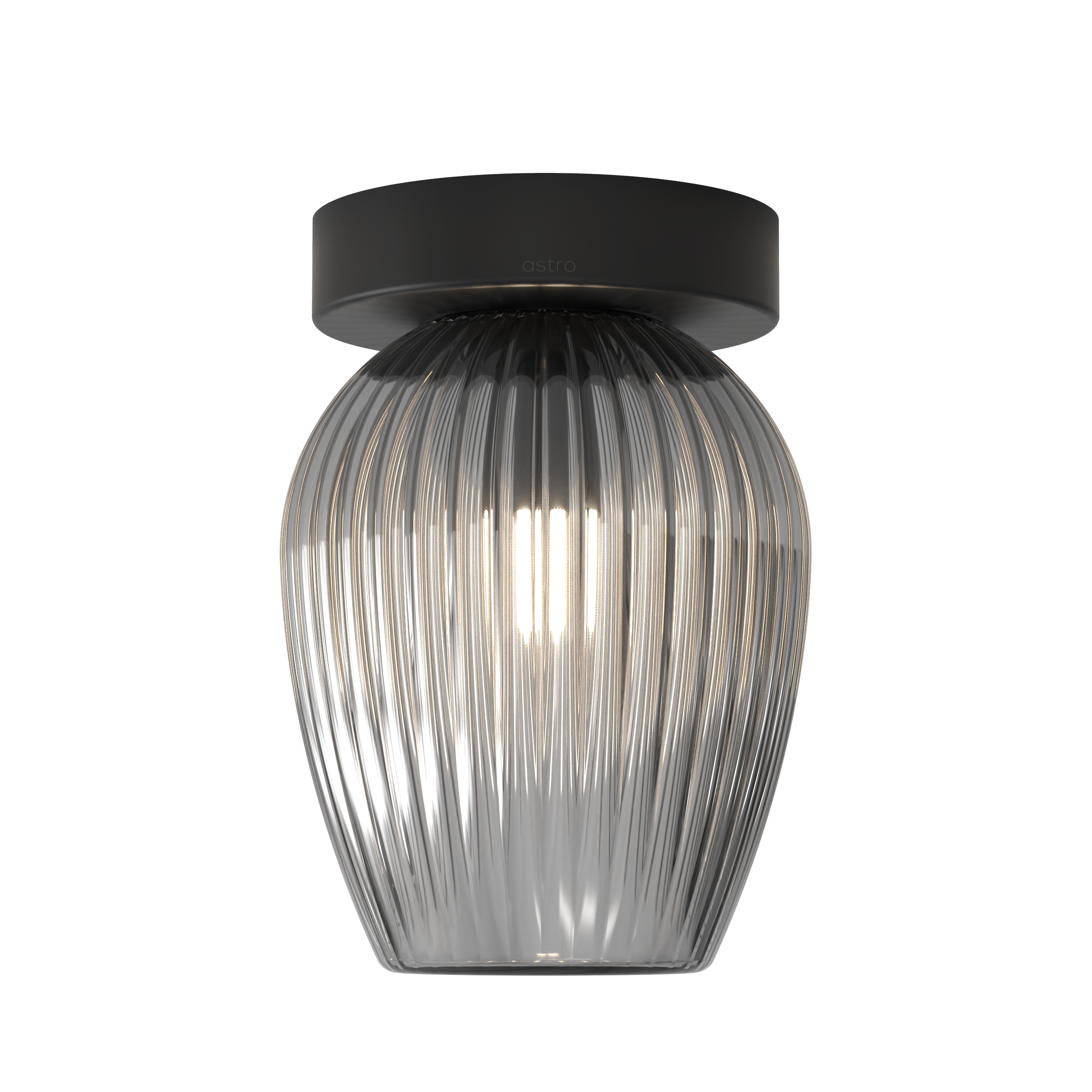 Tacoma Tulip Ribbed Glass