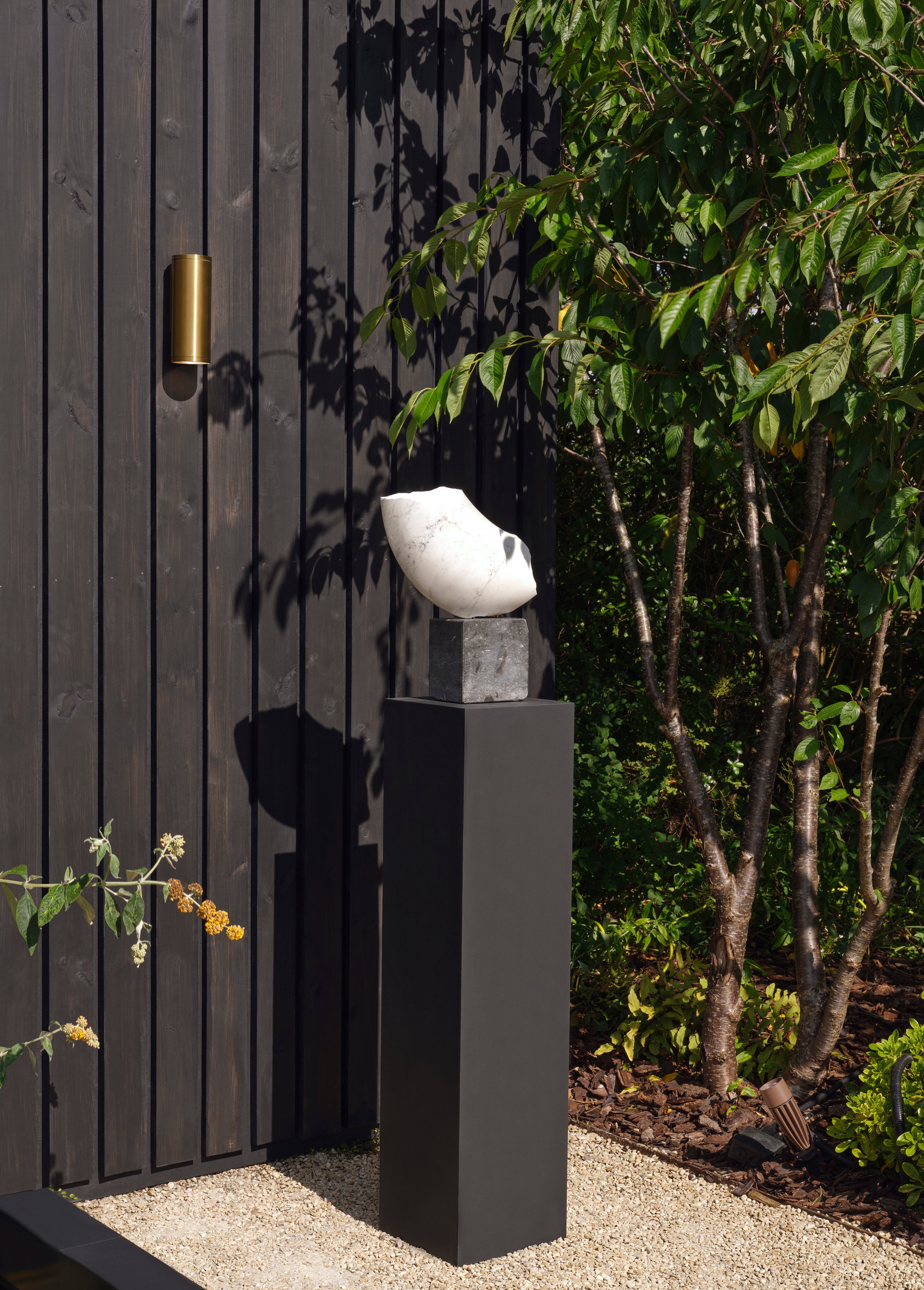 Ava 1/2Lt Coastal Coastal Wall Light in Brushed Stainless Steel/PVD Brushed Brass GU10 IP44