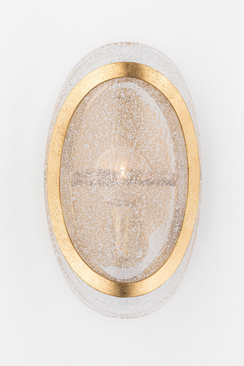 Danes 1Lt Wall Sconce - Gold Leaf