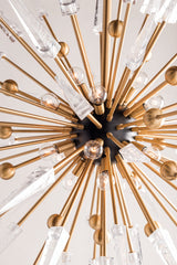 Sparta 6Lt Semi Flush - Aged Brass