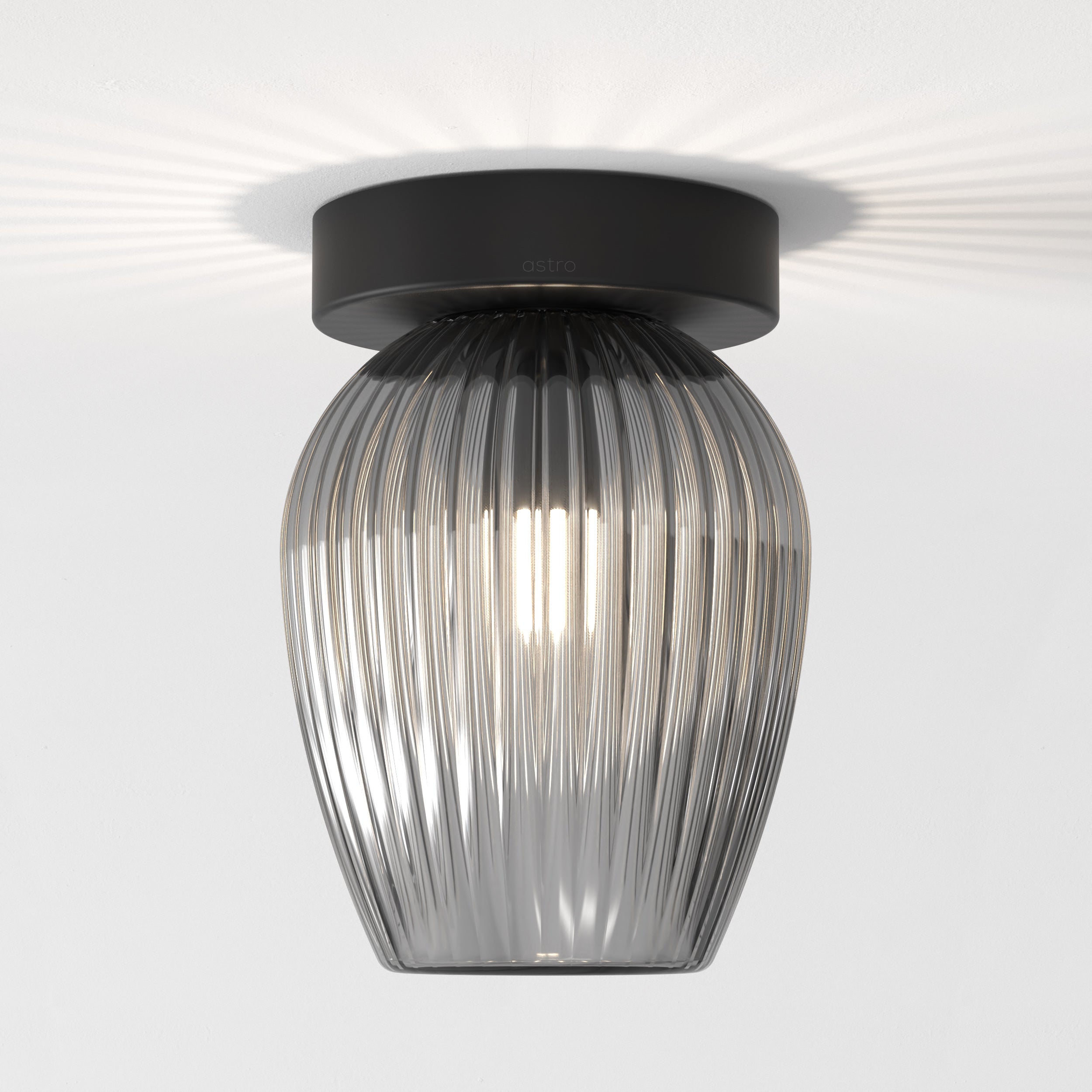 Tacoma Tulip Ribbed Glass