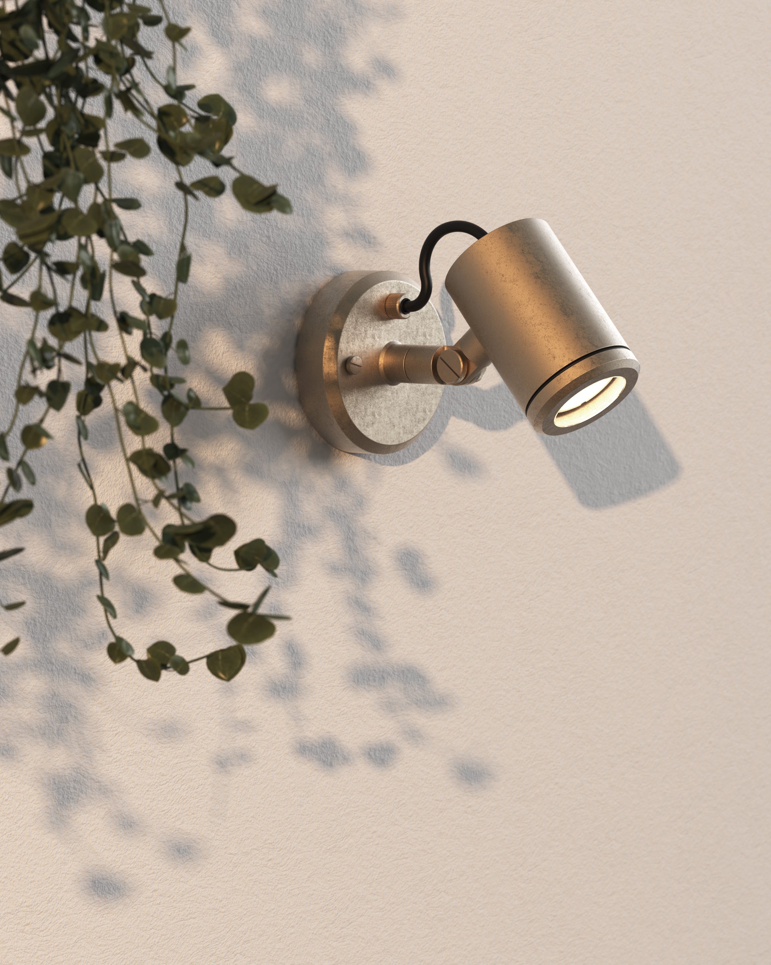 Jura Single Spot Spotlight IP65 - Solid Brass