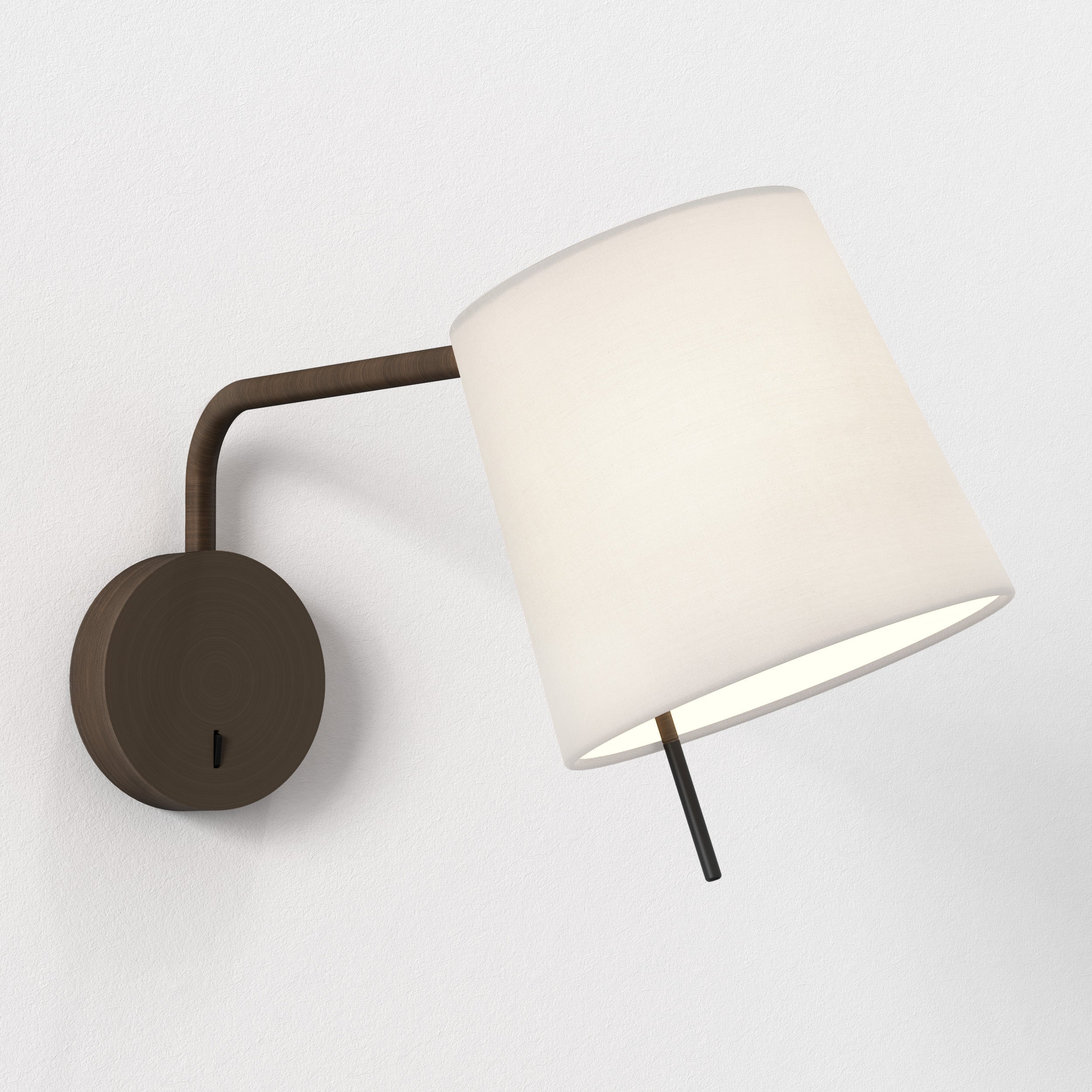 Mitsu Swing Arm Wall Light- Matt Nickel/Bronze
