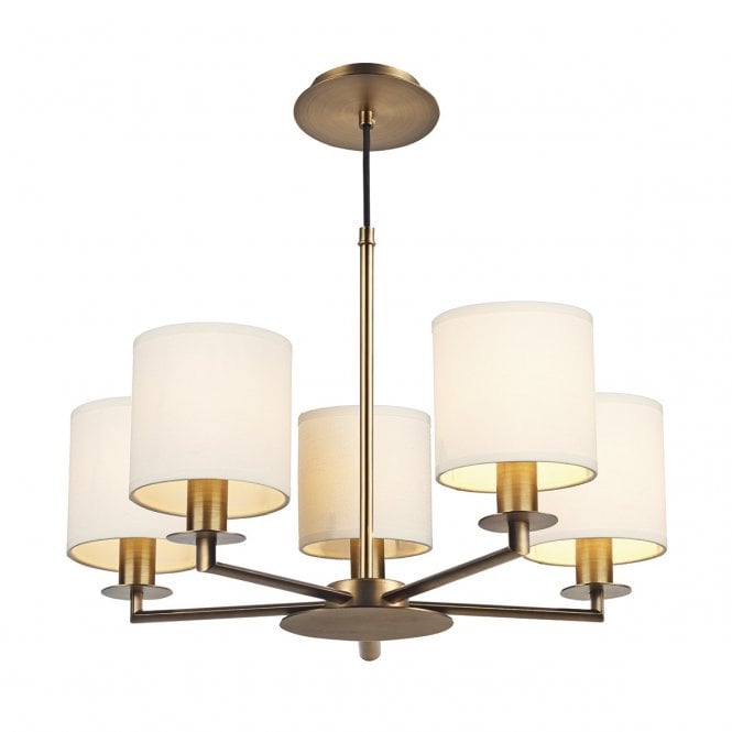 Tyler 5/8Lt Light Fitting - Satin Nickel/Bronze (Excludes Shades)