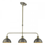 Governor 3 Light Bar Antique Chrome Antique Brass