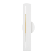 Brandon 2Lt Wall Sconce - White/Black