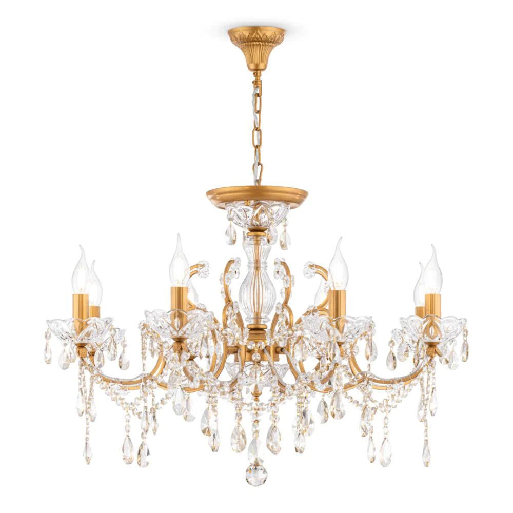 Sevilla 6/8Lt Chandelier - Gold Finish