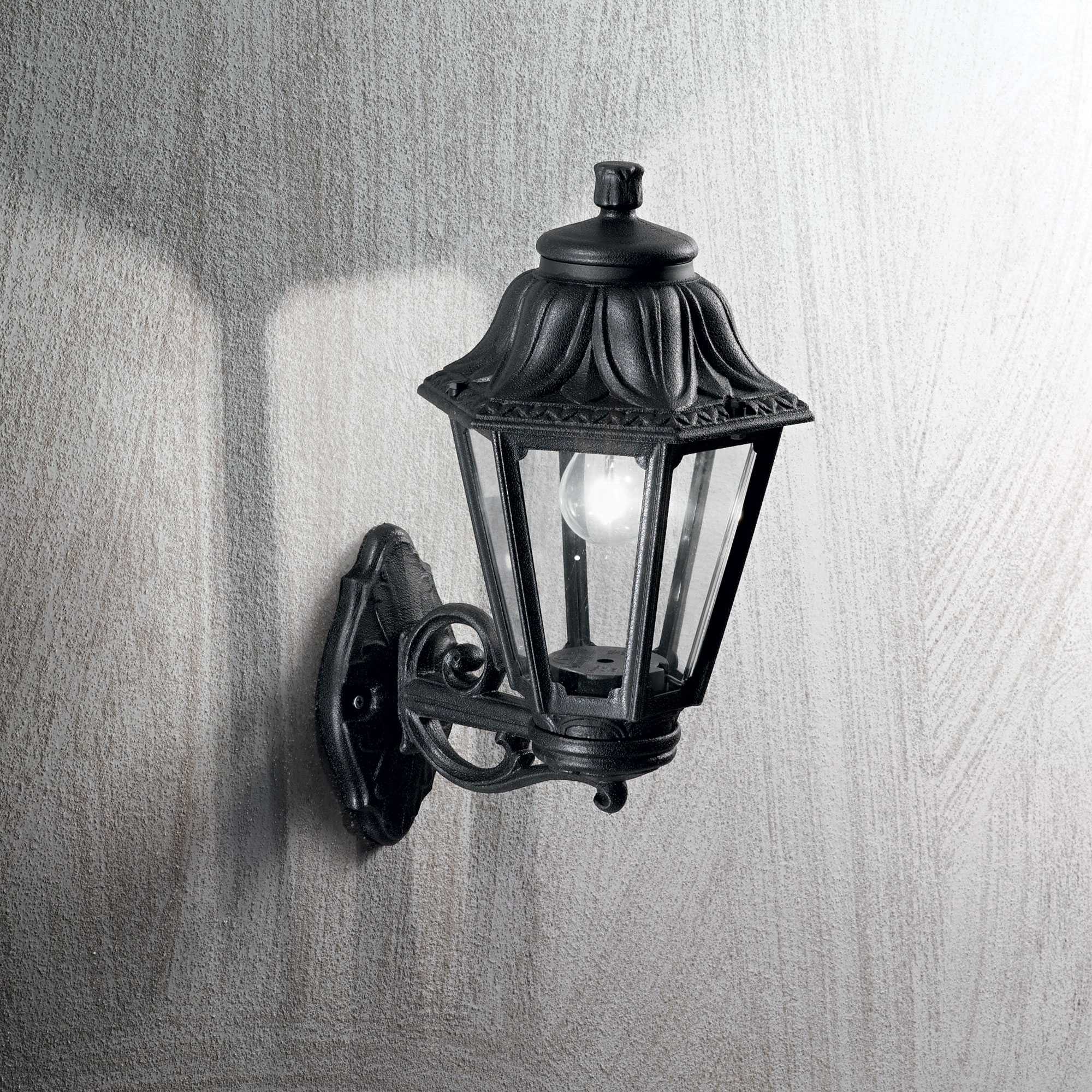 Dafne Outdoor Wall Light Small/Big - White/Black Finish - Cusack Lighting