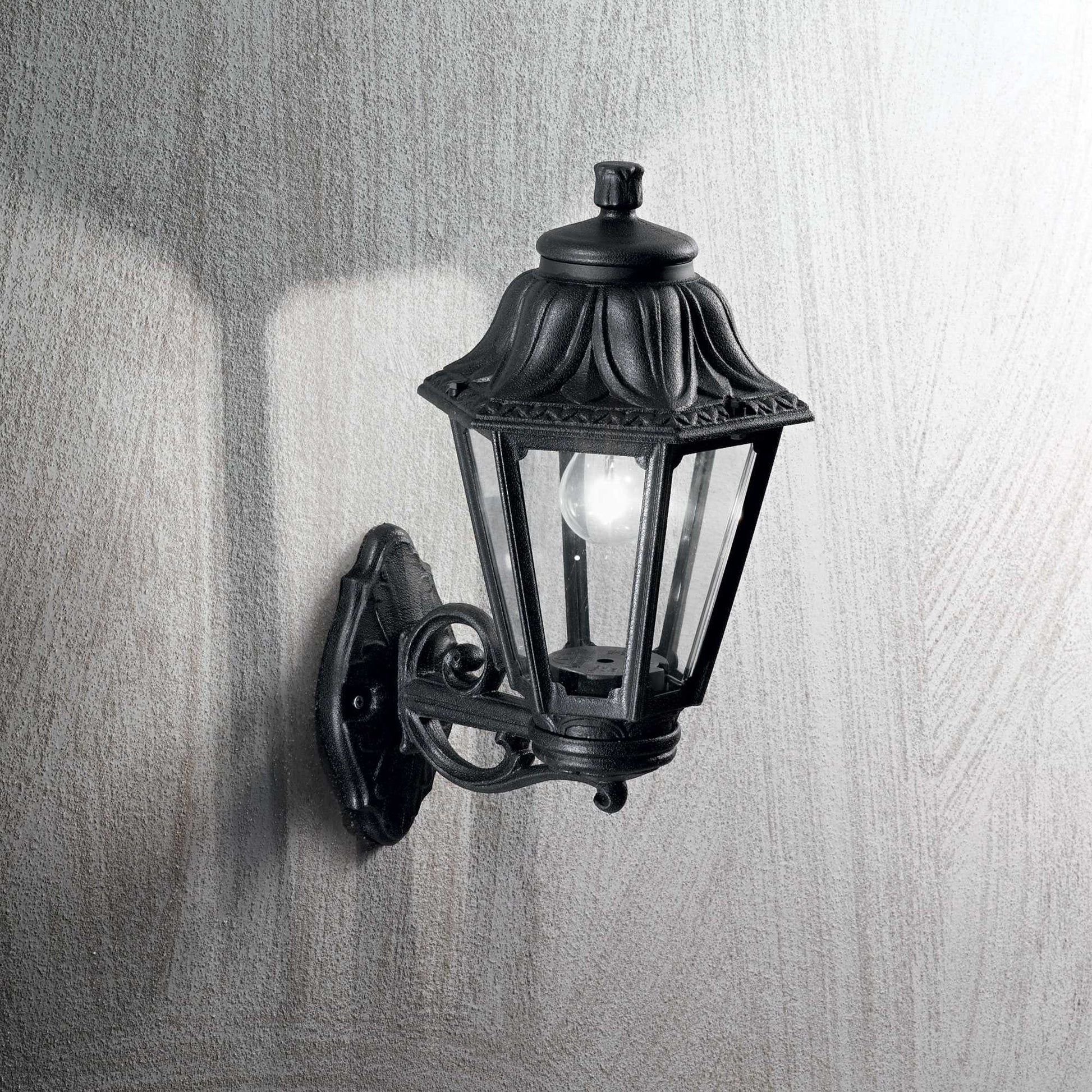 Dafne Outdoor Wall Light Small/Big - White/Black Finish - Cusack Lighting