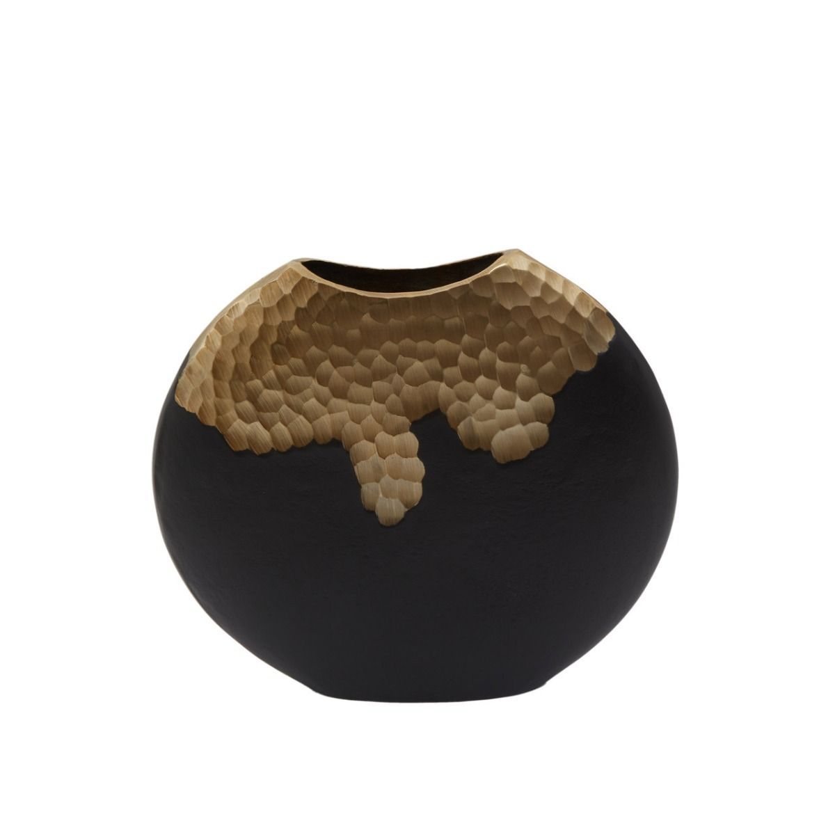 Daito Small/Large Black Gold Round Vase